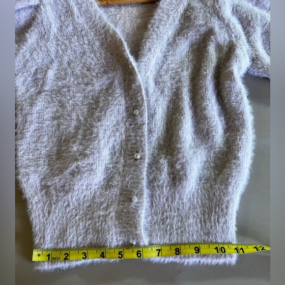 ASTR the label Light Mauve Fluffy buttons Jacket XS nylon and Acrylique - Picture 6 of 16